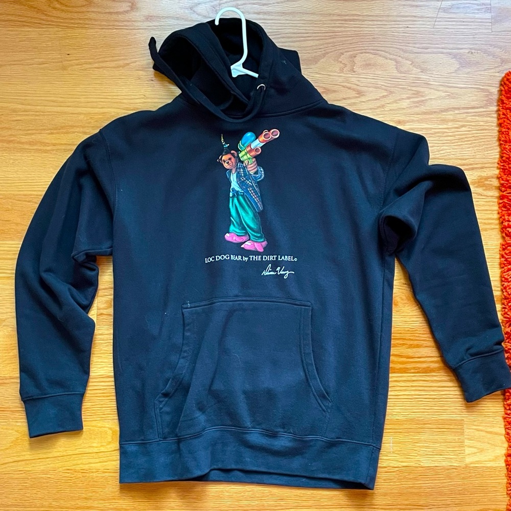 The dirt label O dog hoodie